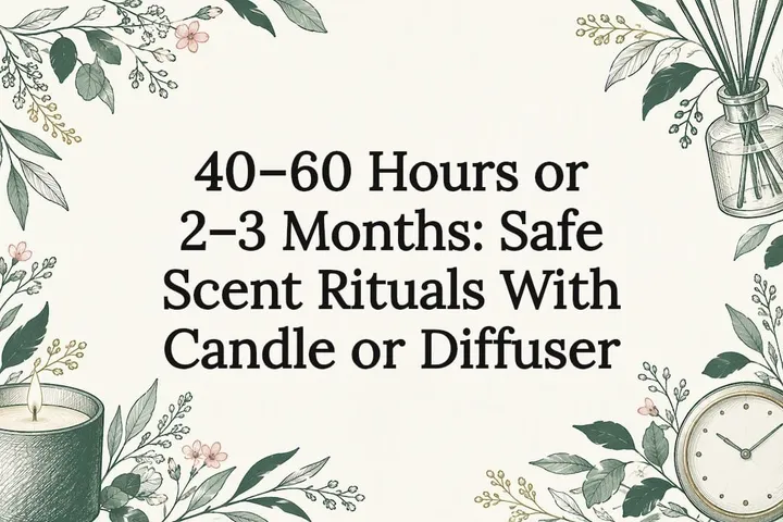 Decorative candle and diffuser ritual title card