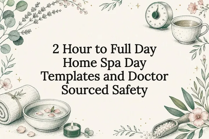 Decorative home spa safety title card