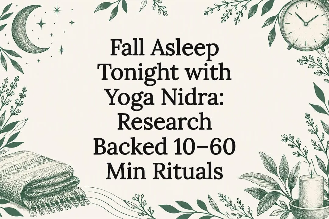 Decorative yoga nidra sleep ritual title card