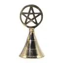 Altar Brass Bell - Pentagram