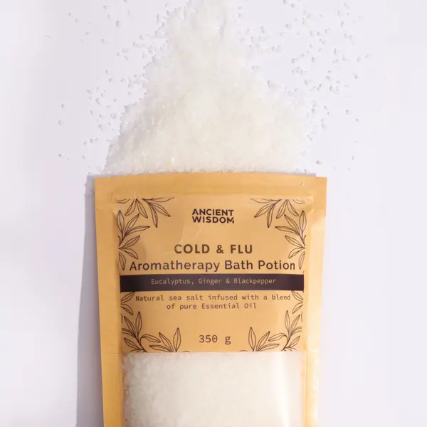 Aromatherapy Bath Potion in Kraft Bag 350g - Colds & Flu
