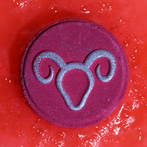 Set of Zodiac Bath Fizzers with Horoscope - Aries