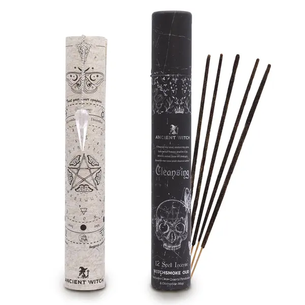 Ancient Witch Spell Incense - Cleansing - Rock Crystal Pendulum