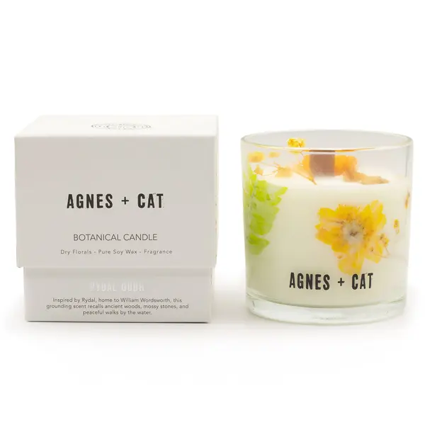 Agnes + Cat Botanical Soy Wax Candle - Rydal Oudh