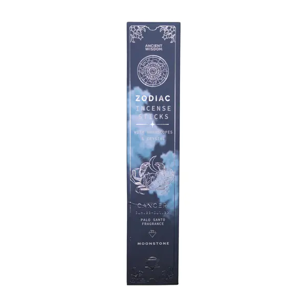 Palo Santo Zodiac Gemstone Crystal Incense - Cancer
