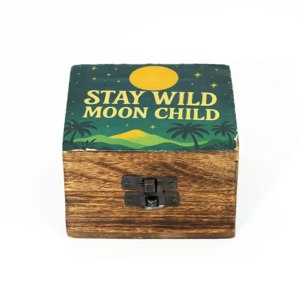Small Enamelled Box - Stay Wild Moon Child
