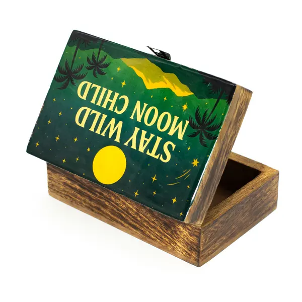 Medium Enamelled Box - Stay Wild Moon Child