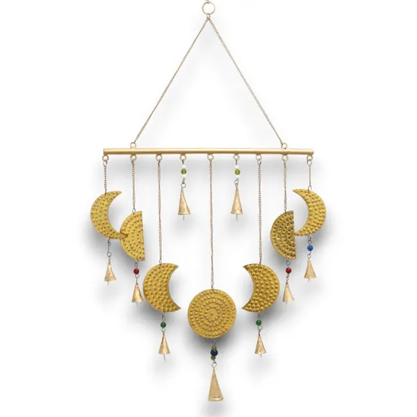 Indian Chimes - Brass Moon Phases Chimes