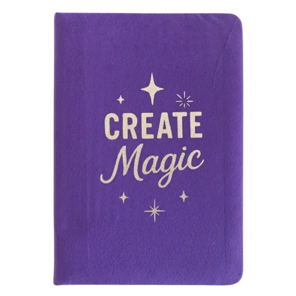 Purple Velvet Notebook - 80 pages - Create Magic