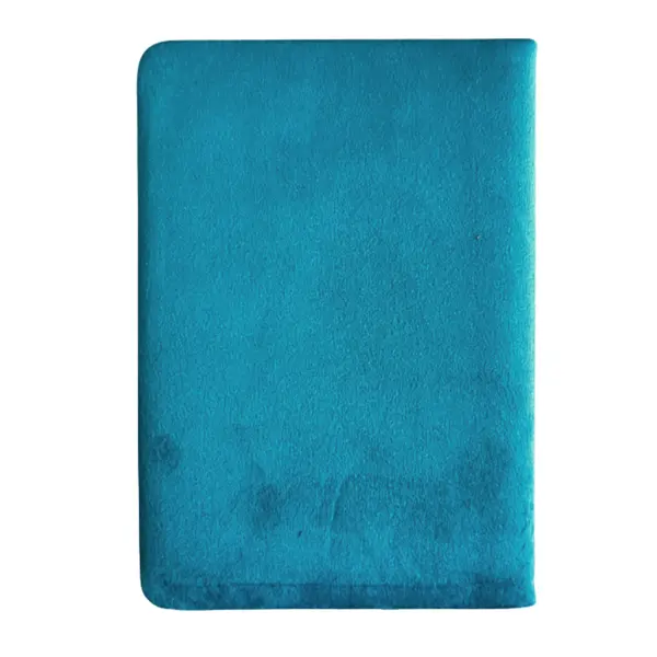 Light Blue Velvet Notebook - 80 pages - Embrace The Journey