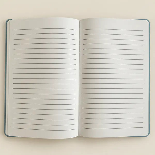 Light Blue Velvet Notebook - 80 pages - Embrace The Journey
