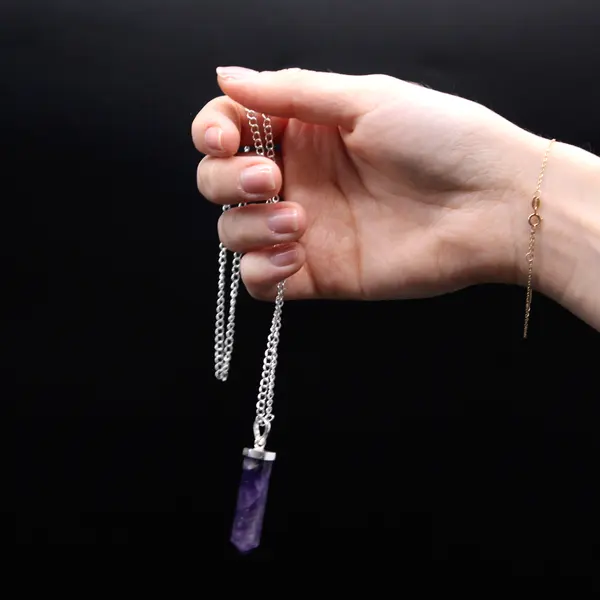 Gemstone Classic Point Pendant - Rose Quartz