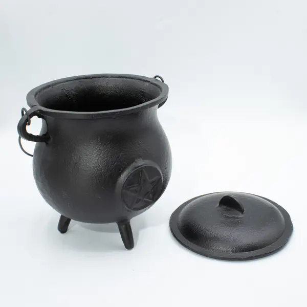 Extra Huge Cast Iron Cauldron with Pentagon 23x18cm (at least 4kg)