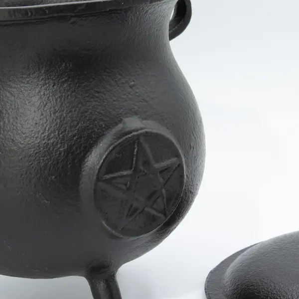 Extra Huge Cast Iron Cauldron with Pentagon 23x18cm (at least 4kg)
