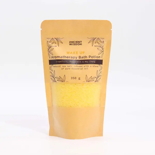 Aromatherapy Bath Potion in Kraft Bag 350g - Wake Up