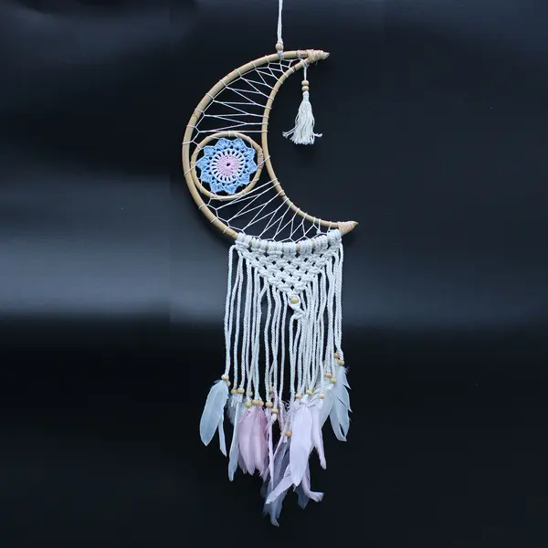 Protection Dream Catcher - Macrame Moon