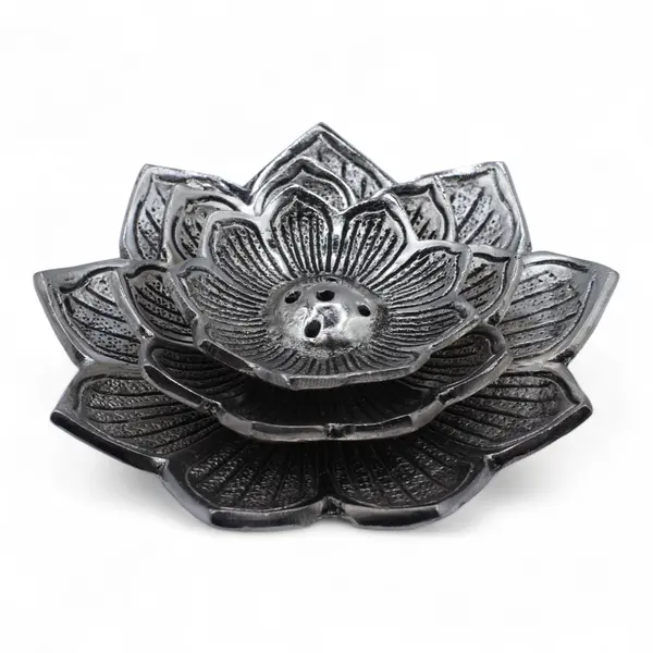 Tri-Flower Lotus Flower Incense Holder
