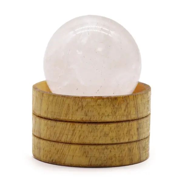 Gemstone Sphere 40mm - Clear Quartz with Stand