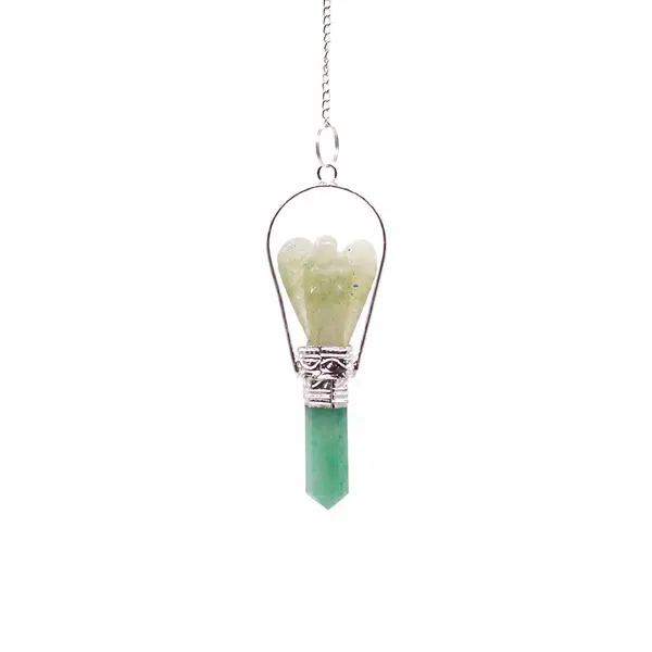 Angel Pendulum with Ring- Green Adventurine