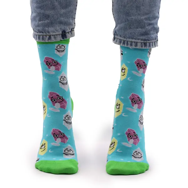 Hop Hare Bamboo Socks S/M - Lucky Gemstones