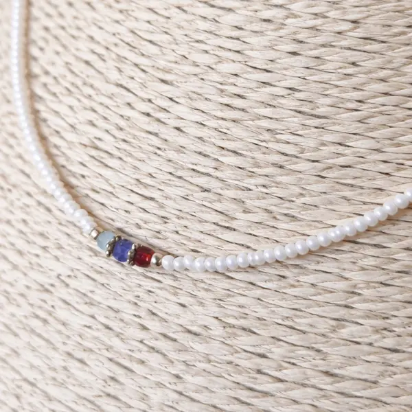 Nepalese Extra Fine Gem Necklace - Pearl & Cut Beads
