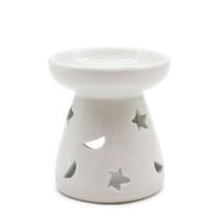 White moon and star oil burner - small