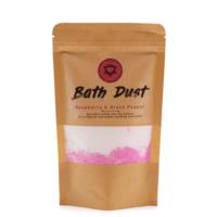 Raspberry and black pepper bath dust