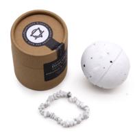 White Jasper Gem Bracelet Bath Bomb
