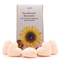 Sunflower Serenity Bath Heart Gift Set