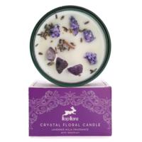 Moon Crystal Candle with Dried Flowers