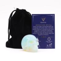 Gemstone Lrg Skull - Opalite