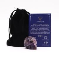 Small amethyst skulls - pair