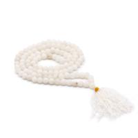 White quartz mala - 108 beads