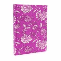 Cotton notebook - antique fuchsia