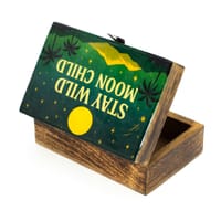 Medium Enamelled Box - Stay Wild Moon Child