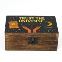 Enamelled Box - Trust the Universe
