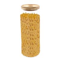 Cottage Bamboo Glass Jar - 20cm