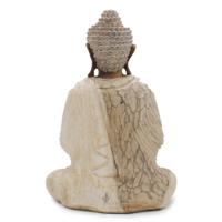 Buddha Statue Whitewash - 40cm Welcome