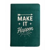 Dark green velvet notebook - 80 pages