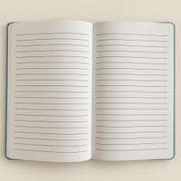 Light Blue Velvet Notebook - 80 pages - Embrace The Journey