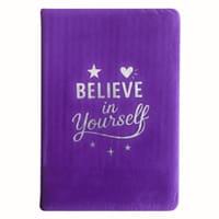 Lavender Velvet Notebook - 80 pages - Believe Yourself