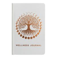 White guided wellness journal - 120 pages