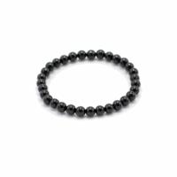 Black agate bead bracelet