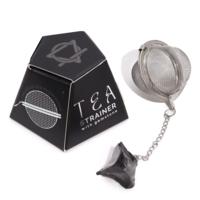 Raw Crystal Gemstone Tea Strainer - Black Obsidian