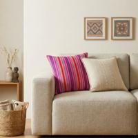 Classic Cushion Cover - Neon Stripes - 45x45cm