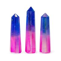 Gemstone Obelisk Point approx 9cm - Aurura Crystal Quartz - Pink & Blue
