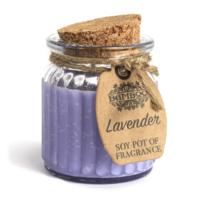 Lavender soy pot candle