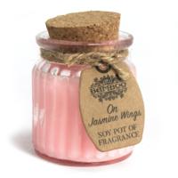 On Jasmine Wings Soy Pot of Fragrance Candles