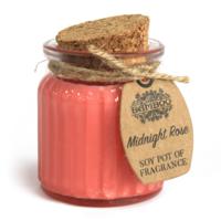 Midnight Rose soy candle pot