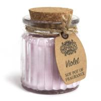 Violet Soy Pot of Fragrance Candles